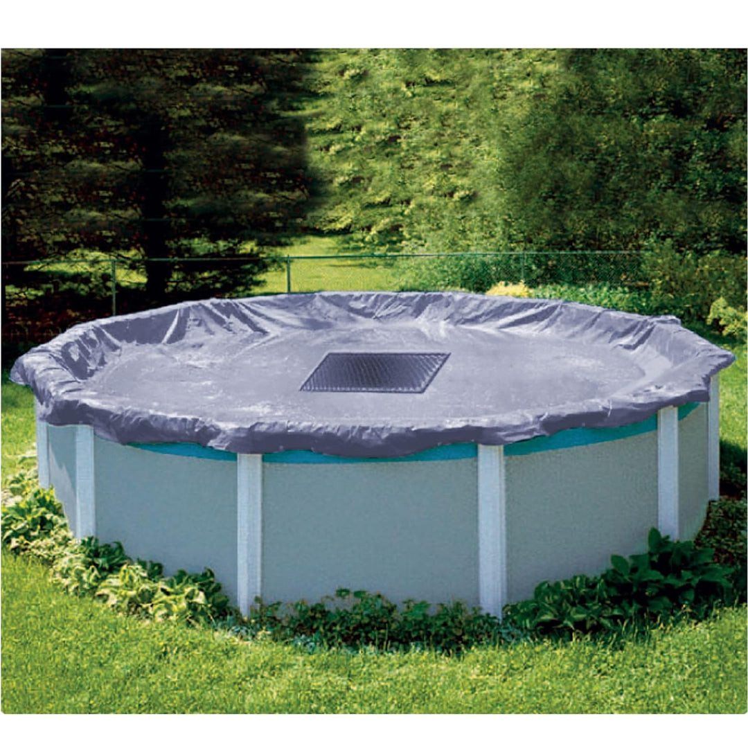 WerkaPro 02515 - Schutzhaube Durchmesser 6,2 m - ideal für Pools 5,4 m - 140 g/m2 - blaugrau