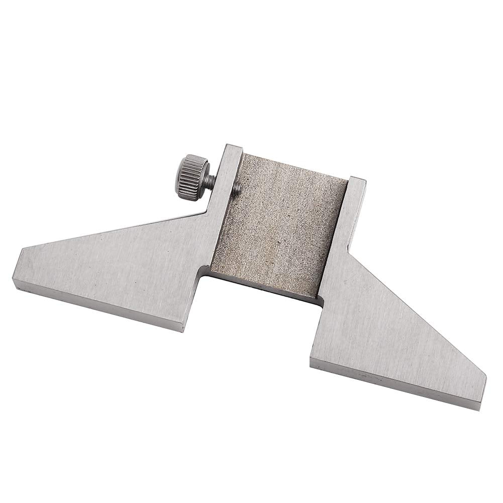 Bremssattel-Tiefenbasis, 7 x 0,8 x 3 cm Stahl-Tiefenmesser-Basis Messschieber-Tiefenmesser-Zubehör f