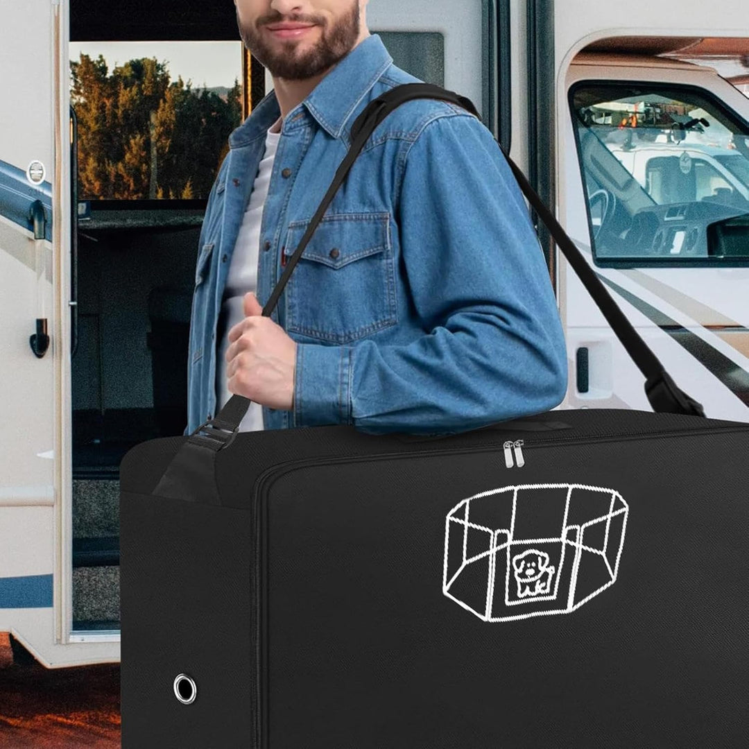 Hundezaun-Transporttasche, Hundezaun-Tasche, Breiter Schultergurt, Hundebarriere-Aufbewahrungstasche