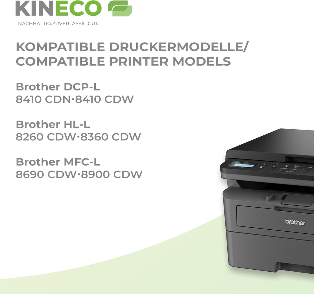 Kineco 5X XL Toner ersetzt TN421 TN423 2X bk 1x CMY Multipack für Brother MFC-L8690CDW MFC-L8900CDW