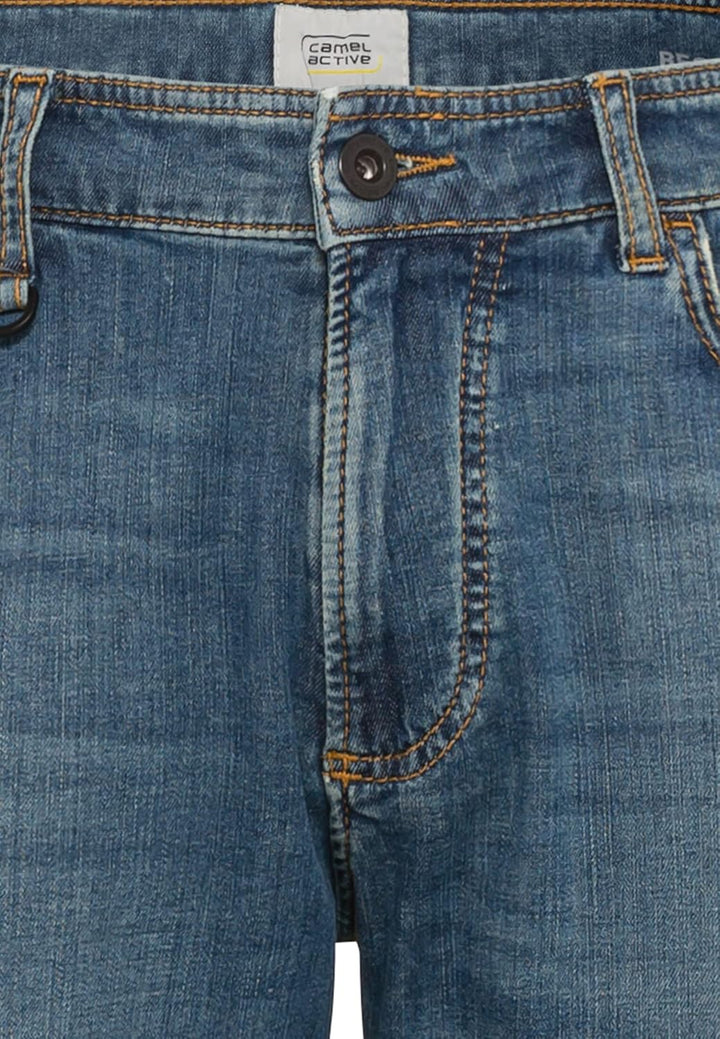 camel active Herren Regular Fit fleXXXactive® Jeans 31W / 32L Dunkelblau, 31W / 32L Dunkelblau