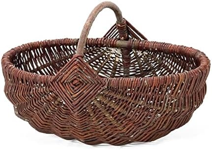 Weidenprofi Weidenkorb, Erntekorb aus Weide, oval mit Henkel, Grösse (LxBxH): 45 x 30 x 18 cm (LxBxH