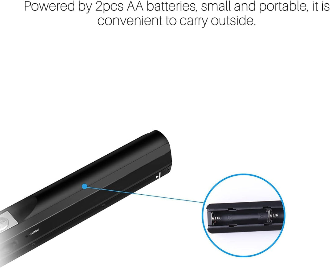AOZBZ Portable Document Scanner Dokumentenscanner, 900DPI Mobile USB Handscanner A4 Farb Photo Scann