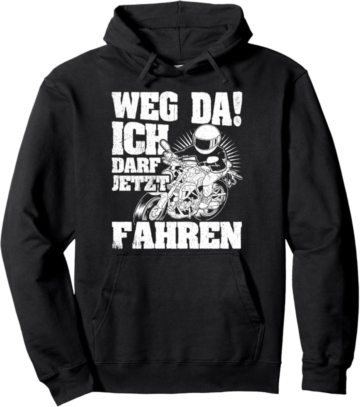 Motorrad Führerschein Bestanden Geschenke für Motorradfahrer Pullover Hoodie