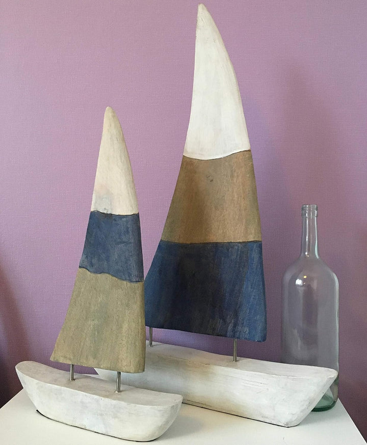 Moritz Holzdeko Segelboot 69,5 cm Atlantic Deko Schiff Maritime Dekoration