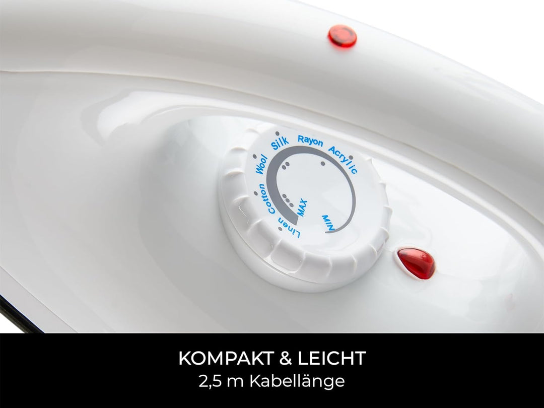 Corby Sherwood Trockenbügeleisen, 1200 W, Weiss, EU-Stecker