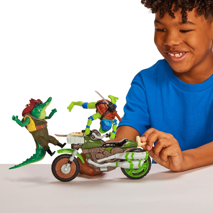 Teenage Mutant Ninja Turtles - Drive N Kick Cycle W/Figure