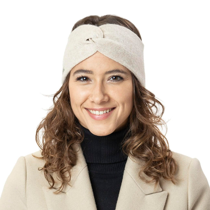 Seeberger Lasuna Kaschmir Stirnband Stirnwärmer Headband Ohrenschutz Headband (One Size - schwarz) 1