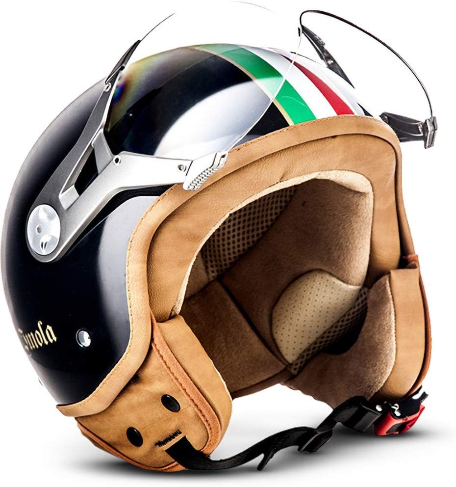 Soxon® SP-325 „Imola Black“ · Jet-Helm · Motorrad-Helm Roller-Helm Scooter-Helm Moped Mofa-Helm Chop