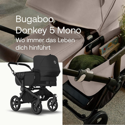 Bugaboo Donkey 5 Mono Kinderwagen, umbaubar zum Doppel- oder Zwillingskinderwagen, verbessertes Desi