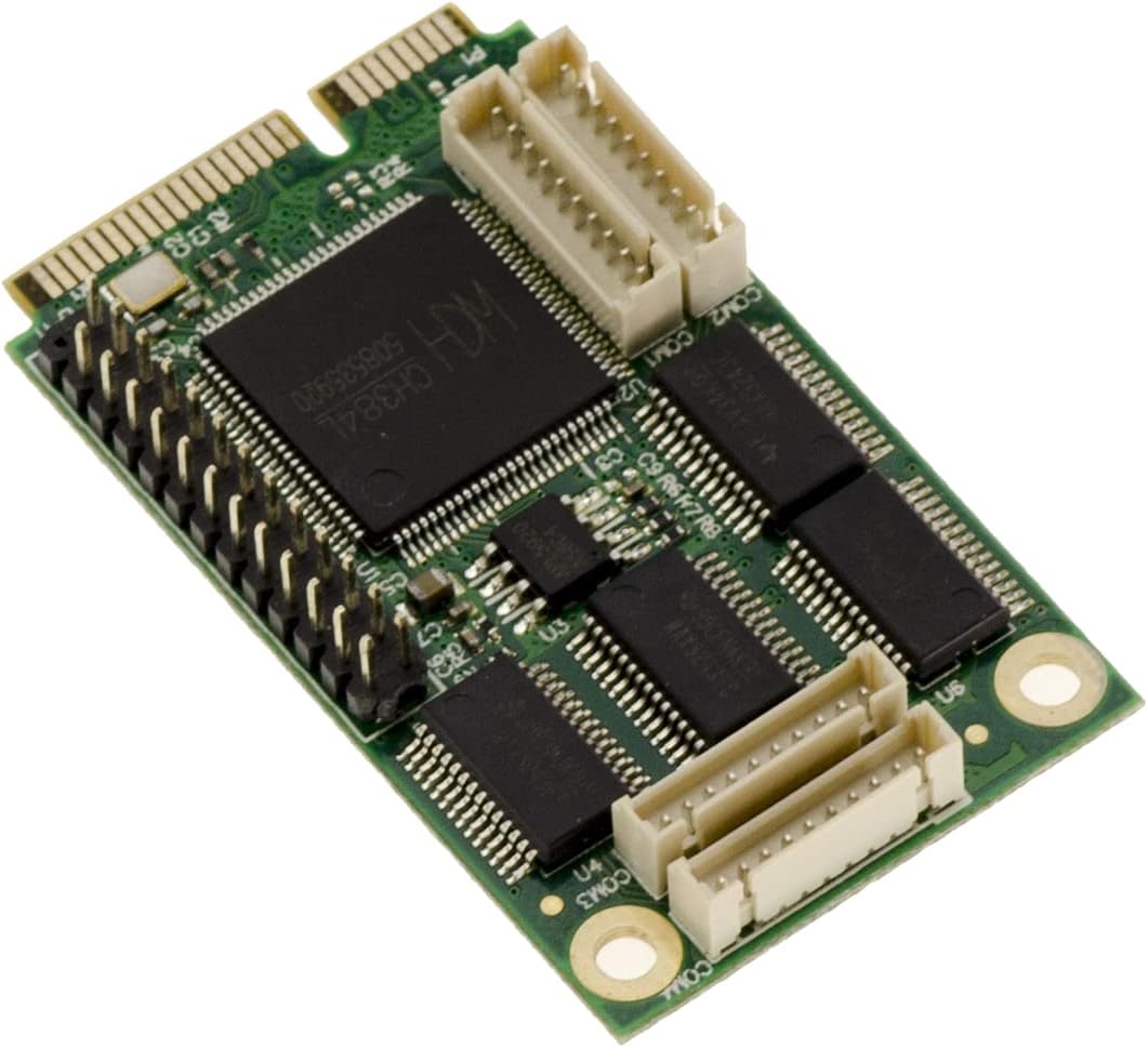 KALEA-INFORMATIQUE MiniPCIe-Karte 1 parallel Port LPT DB25 + 2 Ports COM DB9 RS232 Full Size mPCIe-F