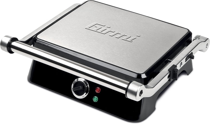 Girmi BS44 Grillpfanne mit Petravera-Effekt, Korpus aus Edelstahl, Platten 29,3 x 23 cm