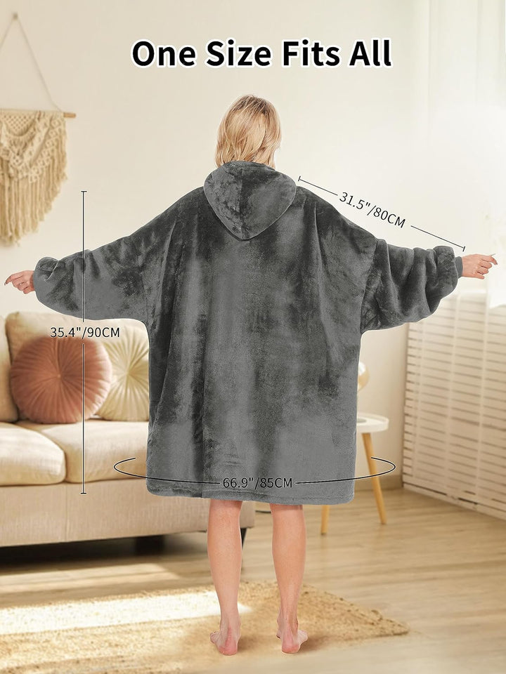 Gentlewarm übergrosse Hoodie Sweatshirt mit Kapuze, Super Weich und bequem Flanell Damen Kapuzenpull