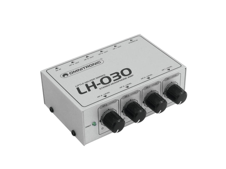 OMNITRONIC LH-030 Kopfhörerverstärker | 4-Kanal-Kopfhörerverstärker, Klinke