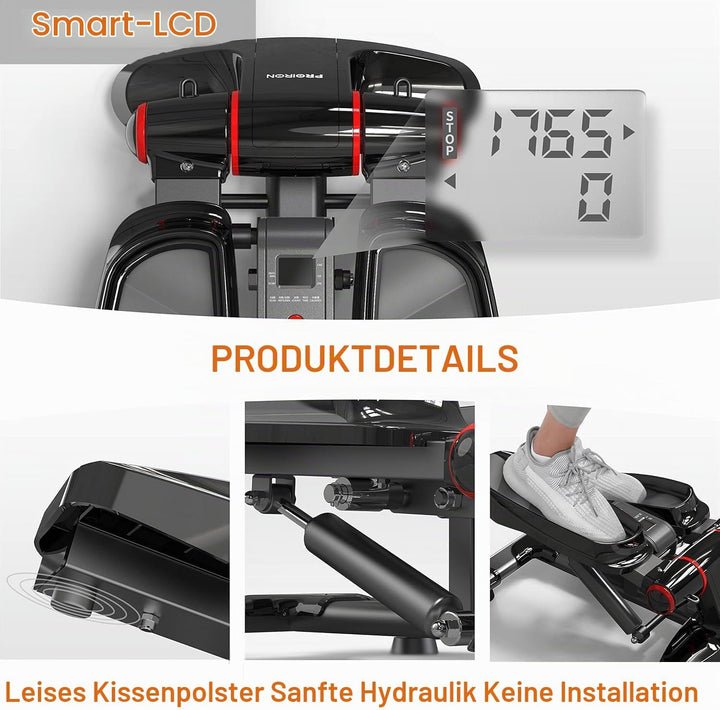 PROIRON Stepper für Zuhause, Up-Down-Stepper mit Display für Bein- und Po-Training, Grösseres Pedal