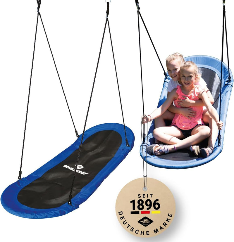Schildkröt® Nestschaukel Oval, riesige Gartenschaukel für Kinder & Erwachsene, 165cm x 70cm, Hängesc