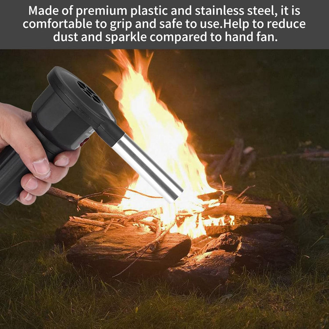 Handgehaltener Elektrischer Grillventilator, Tragbarer Grill-Feuergebläse, Batteriebetriebener Grill