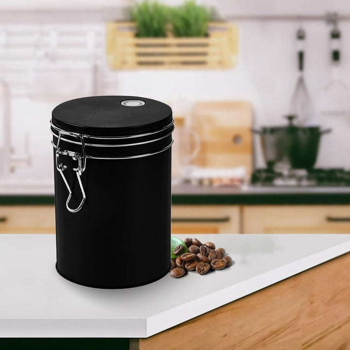 450ml Kaffeedose Edelstahl Luftdicht Mit Ventil, 2 Stuck Kaffeedose Luftdicht Aus Edelstahl, 2 Silbe