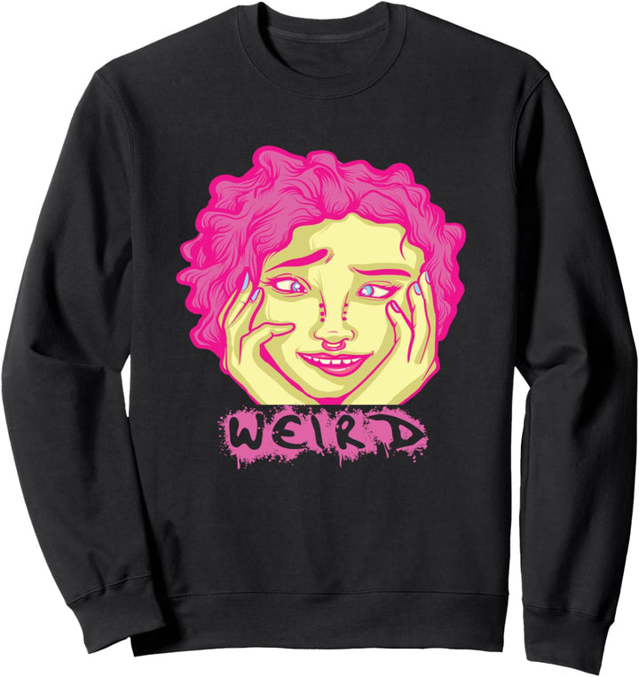 Ästhetische Pastell Gothic Weird Girl Sweatshirt