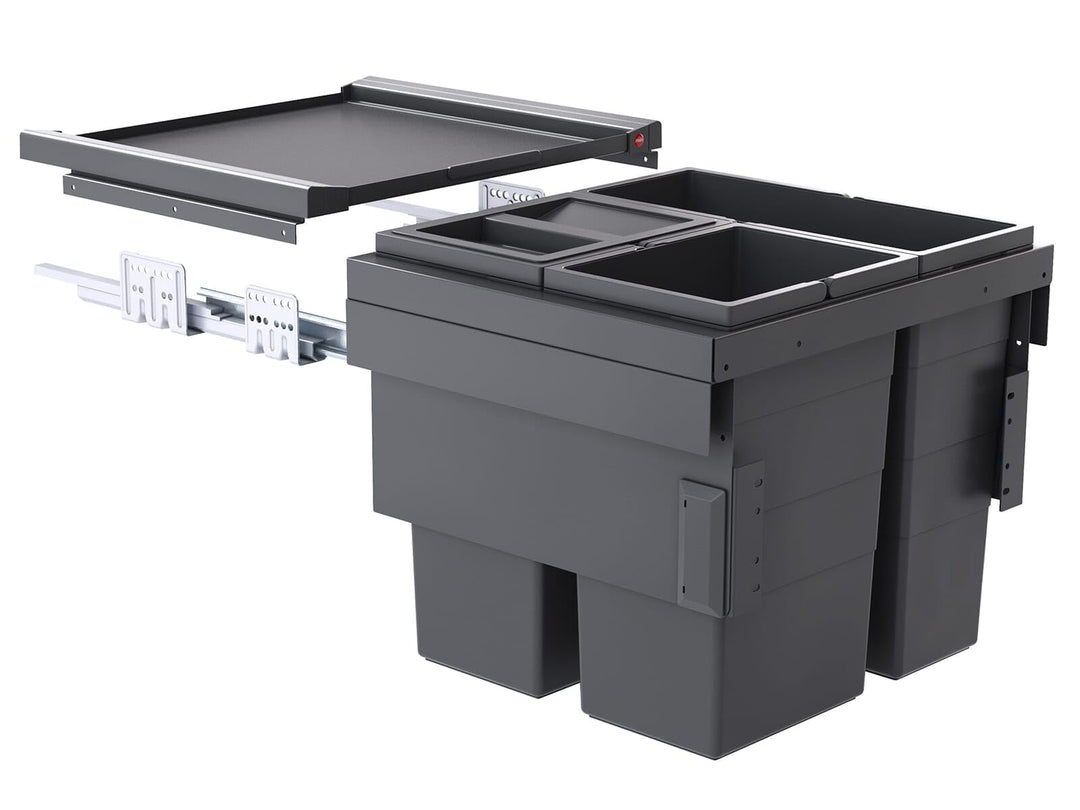 Hailo Abfallsammler 50cm Unterschrank Auszug CS Slide 50.3/44 Cargo Synchro 44 L