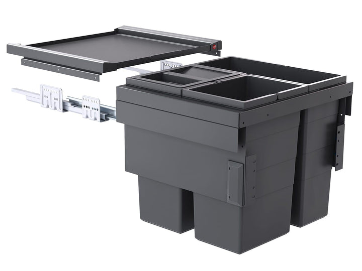 Hailo Abfallsammler 50cm Unterschrank Auszug CS Slide 50.3/44 Cargo Synchro 44 L