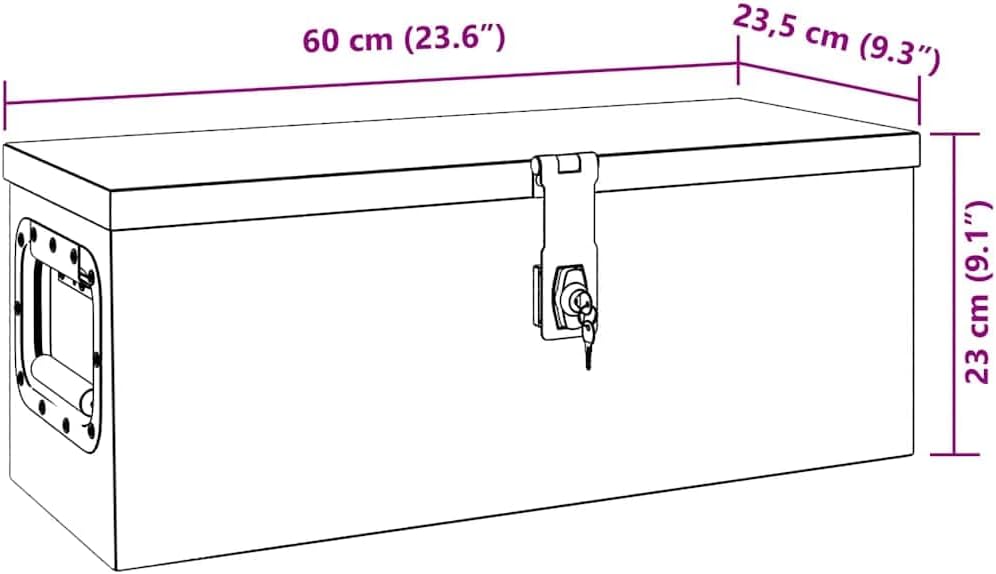 vidaXL Aufbewahrungsbox Aluminiumkoffer Aluminiumbox Lagerbox Lagerkiste Transportkoffer Transportki