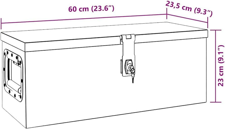 vidaXL Aufbewahrungsbox Aluminiumkoffer Aluminiumbox Lagerbox Lagerkiste Transportkoffer Transportki