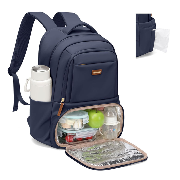 GOLF SUPAGS Lunch Rucksack, 16 Zoll Laptop Rucksack Schulrucksack mit Lsoliertes Kühltasche für Arbe