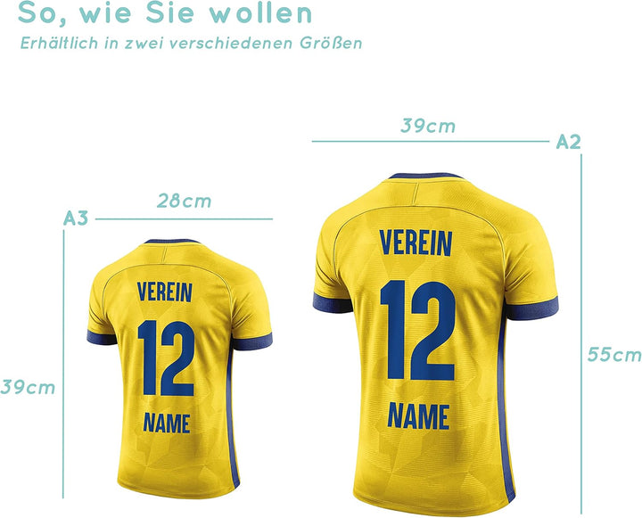 Elbeffekt Trikotlampe für Rhein-Neckar Fans aus Holz - personalisierbares Geschenk - schenke Dein in