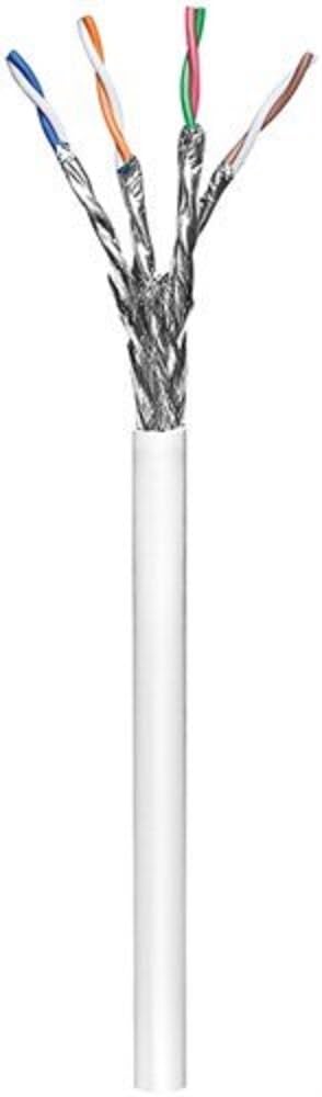 Goobay 94224 CAT 6 Netzwerkkabel, S/FTP (PiMF), Weiss