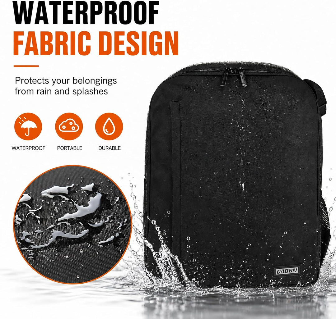CADeN Anti-Diebstahl-Design Kamerarucksack Tasche für Sony Canon Nikon DSLR/SLR Spiegellos Wasserdic