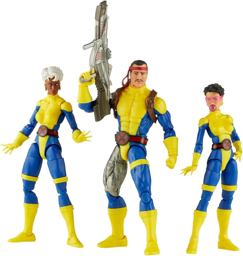Marvel Legends Series Forge, Storm & Jubilee X-Men 60th Anniversary Actionfiguren-Set, 15,2 cm Actio