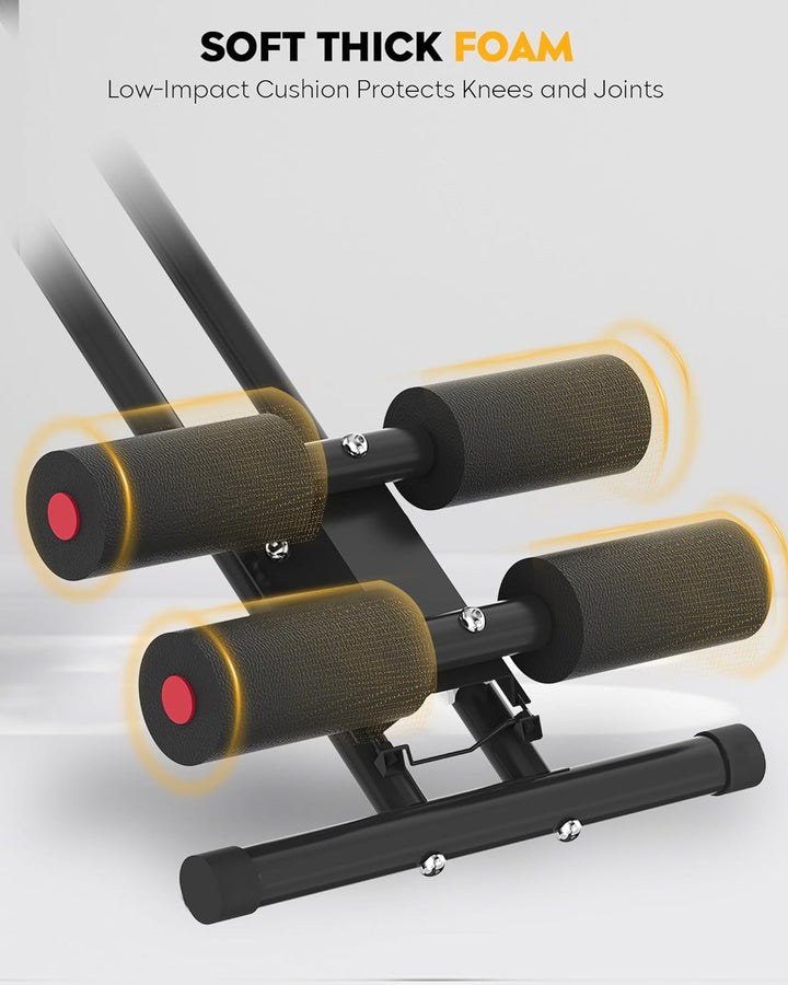 GUUG Bauchmuskeltrainer Bauchtrainer für Zuhause: Bauch Trainingsgerät Klappbar Bauchmuskeltraining