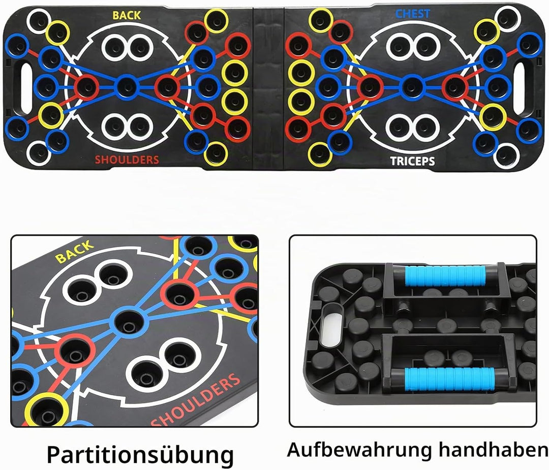 Hochschiebbares Brett, tragbare Multifunktions-abnehmbare 14-in-1-Liegestützstange, Krafttraining Li