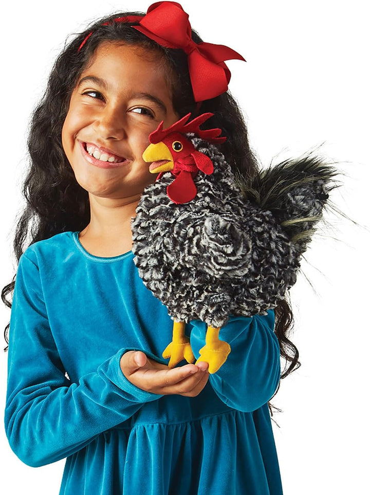Folkmanis Puppets Barred Rock Rooster/Hahn, bunt