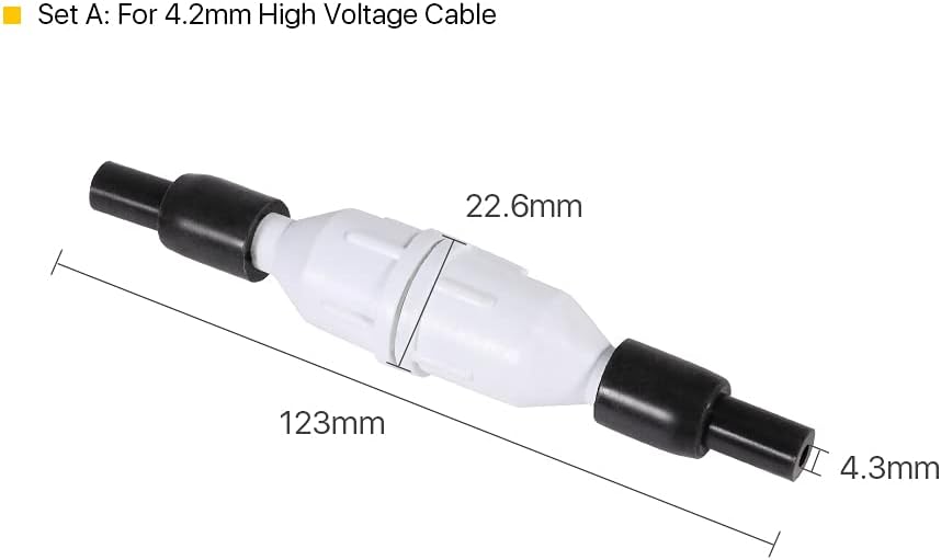 Cloudray Hochspannungskabel-Adapter-Anschluss High Voltage Cable A für D4.2mm Anschluss CO2-Stromver