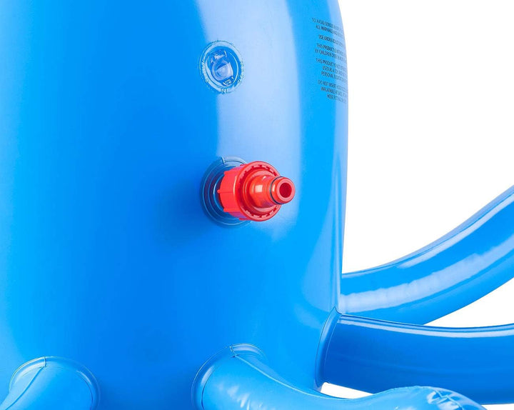 Playtastic Badespielzeug: Aufblasbarer Oktopus mit integriertem Wassersprinkler für Kinder (Wassersp
