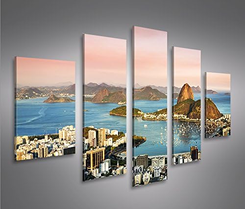 islandburner Bild Bilder auf Leinwand Rio de Janeiro Zuckerhut MF XXL Poster Leinwandbild Wandbild D