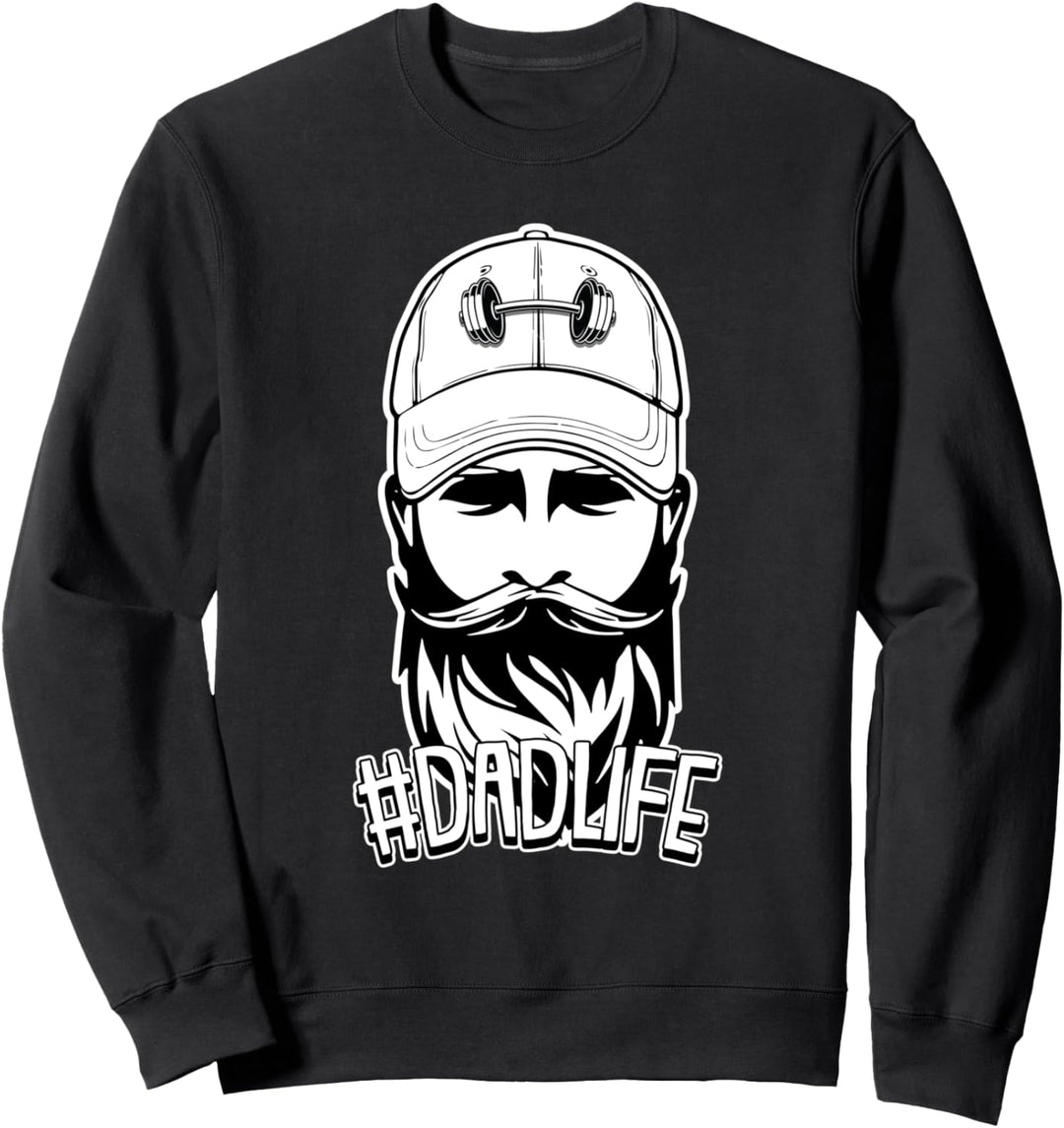 Dad Life Vatertag Gym Fitness Workout Gewichtheben Papa Sweatshirt