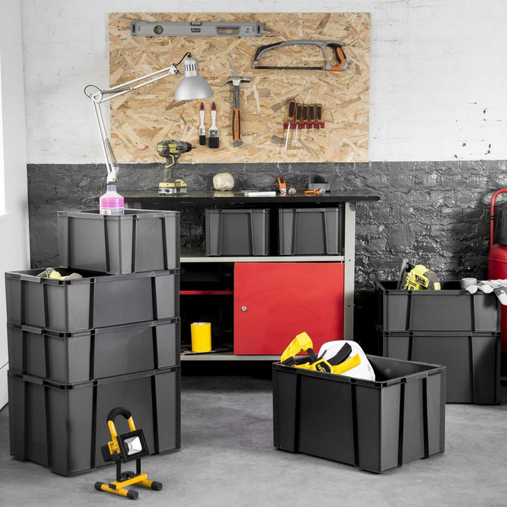 SUNDIS Master Box, 6er-set Aufbewahrungsboxen 2,5L, aus recyceltem Kunststoff, robust und verstärkt,