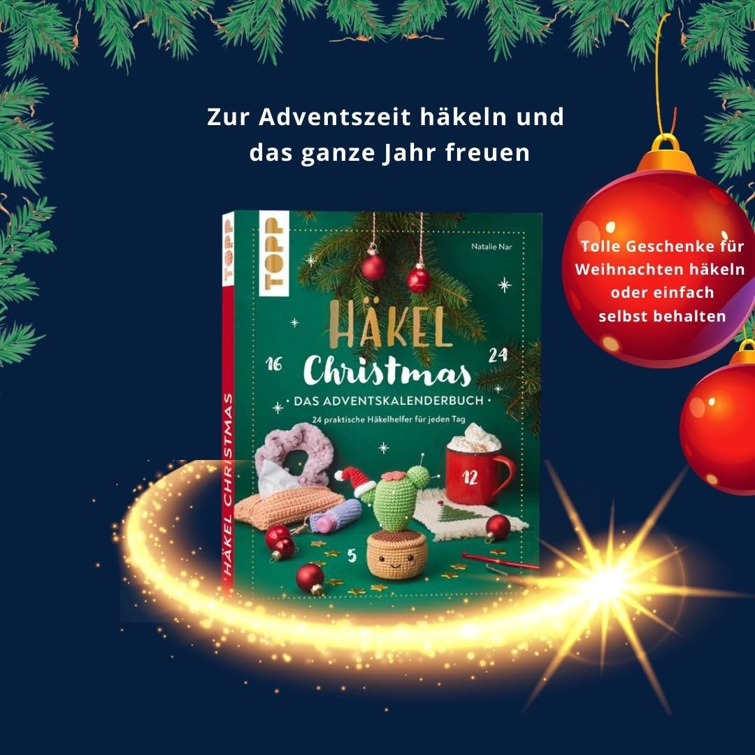 Häkel Christmas. Das Adventskalenderbuch: 24 praktische Häkelhelfer für das ganze Jahr, Taschenbuch