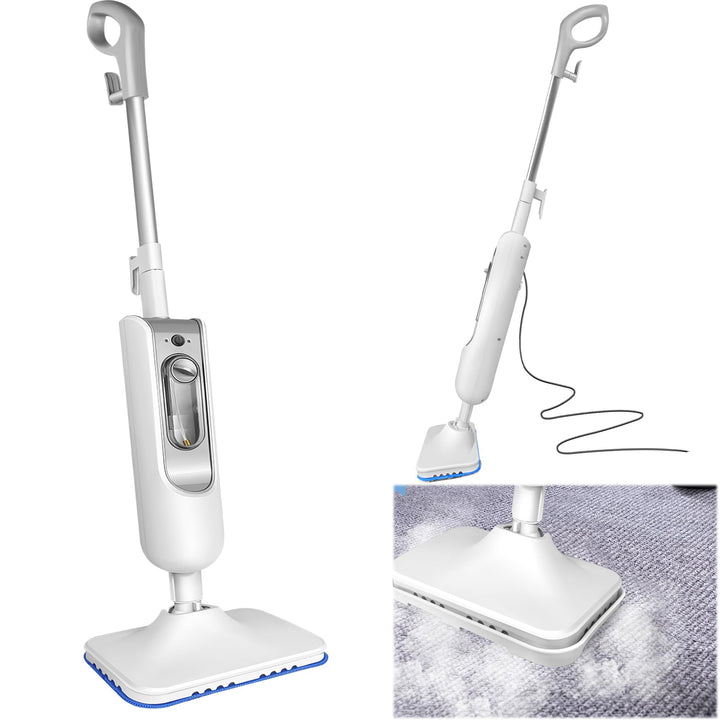 Dampfreiniger Multifunktion 10 in 1, 3000W, Reiniger Handgerät und Dampfmop, Düsen und Mikrofaserbez