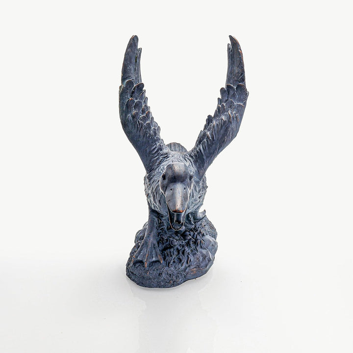 esotec Wasserspeier-Figuren Gans Gustav, Einzelfigur Teichfigur Gartenstatue, Brunnenfigur für Garte