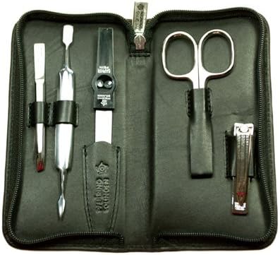 Pfeilring RV Manicure-Etui, Kalbsleder schwarz