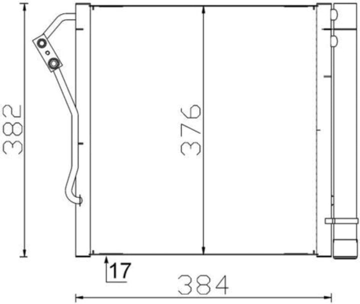 MAHLE AC 340 000S A/C-Kondensator BEHR