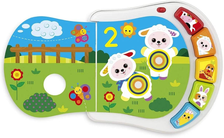 Chicco 00009778000000 EL Libro Los Animales De La Granja Zahlen FARMBUCH, Mehrfarbig