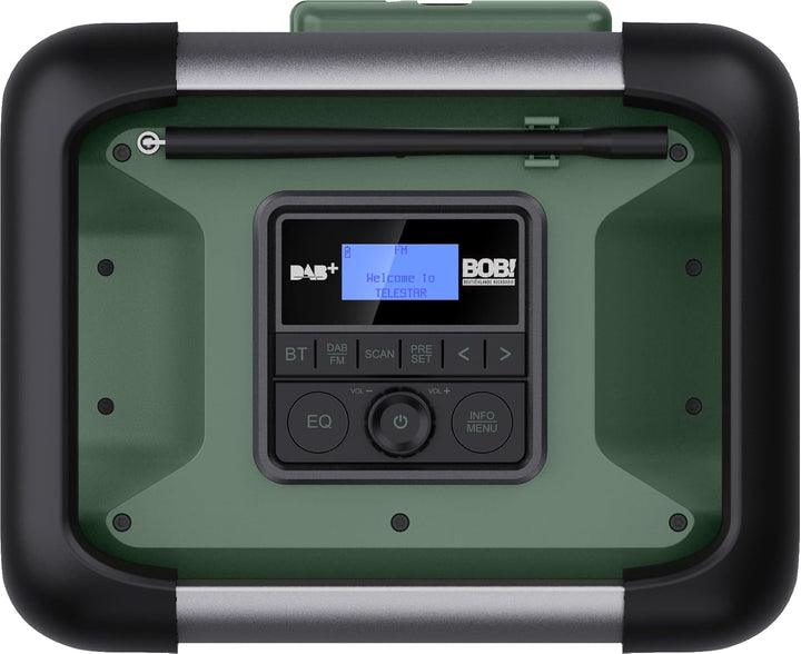 TELESTAR BOBs Rock Radio Outdoor – Baustellenradio (Robustes Radio mit DAB+, Bluetooth Audio-Streami