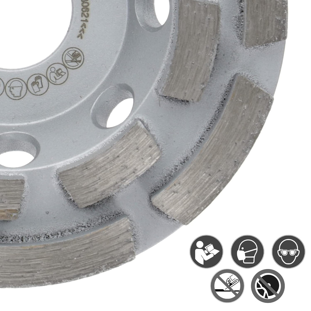 PRODIAMANT Premium Diamant-Schleiftopf Beton universal 100 mm x 22,2 mm Schleifscheibe doppelreihig,