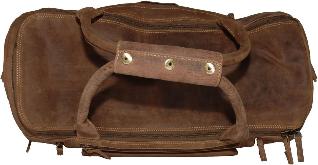 Greenburry Vintage 1736-25 Leder Reisetasche Weekender Overnighter Sporttasche - by ModaStore de