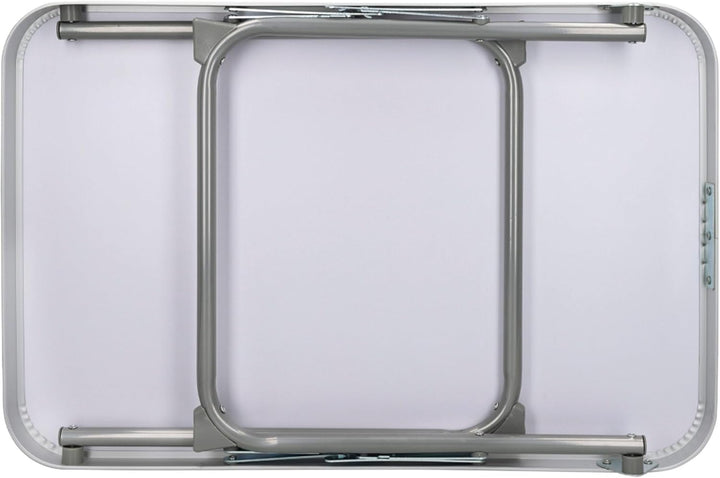 AKTIVE Klappbarer Strandtisch, Niedriger Strandtisch, 60x40x40cm, weiss, Metallgestell, Holzplatte,
